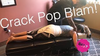 Loud back pop Chiro Adjustment