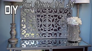Easy And Inexpensive Faux Mirror Wall Art - Using A Doormat