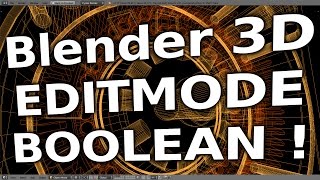 (R)evolution! Modellieren mit Edit-Mode-Booleans - Blender 3D Modeling Tutorial (german)