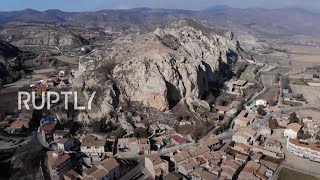 Spain: Works to avoid gigantic rock falling on village of Gerb kick off