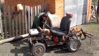 переделанный мотоблок агро