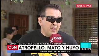 C5N - Policiales: Atropello, mató a un joven y huyó en José C Paz