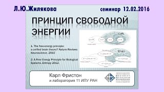 Мозг по Карлу Фристону. 1. Л.Ю.Жилякова. Принцип свободной энергии