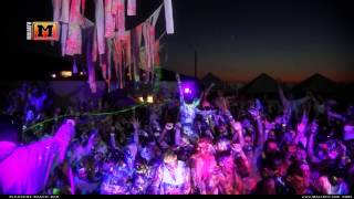 MaliaTV - Paint Glow Party @ Pleasure Beach Malia 2013 (part 2) (Hardwell Ft Amba Shepherd - Apollo)