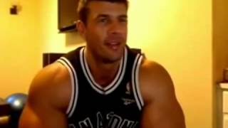 Zeb Atlas solo flexing on web cam chat