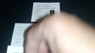 Comparing 24K gold bar Indonesia 0.5g, 1g, 2g, 2.5g, 3g with assay certificate