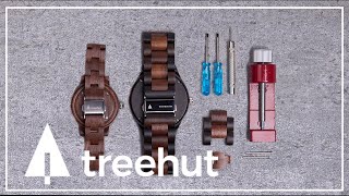 Treehut Wooden Watches | How To Remove Watch Links | Tutorial