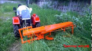 Жесткие испытания роторной косилки Уралец