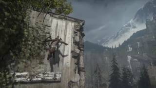 Rise of the Tomb Raider - Прыжки с большой высоты (не с мостика)