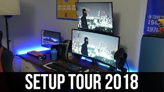 Best Gaming/Editing Setup 2018 Tour! - Ultra-Wide + 144hz Monitor