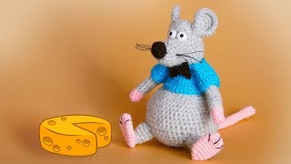 МК вязаная крючком игрушка Крыс 2 ЧАСТЬ | Crochet rat toy 2
