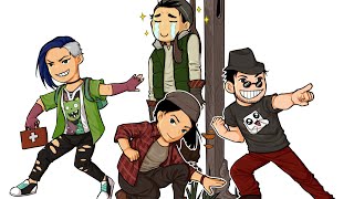 Девушка стримит Dead by Daylight ПАТИ В ЧЕТВЕРОМ