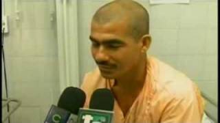Man Castrates himself and is smiling