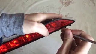 Замена ламп в заденем центральном стоп сигнале на Aveo Hatchbeck