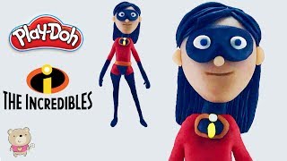 PLAY DOH THE INCREDIBLES 2 VIOLET PARR FIGURE | DISNEY PIXAR DIY CHARACTERS MODELING CLAY