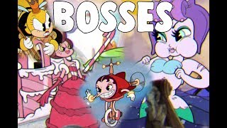 Top Girl Bosses Cuphead + Gameplay - Hilda Berg, Calamaria, Baroness and more