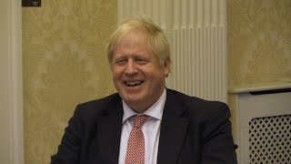 Boris Johnson meets with N. Ireland leaders at Stormont | AFP