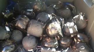 Scrapping A/C Compressors Sealed Units