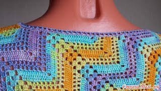 Топ Диагональ Крючком - 2018 / Top Diagonal Crochet