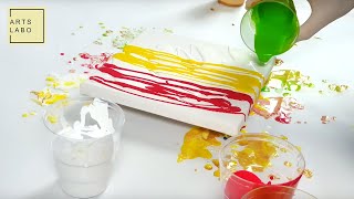 Fun with candy sauces acrylic pouring | Candy Crush