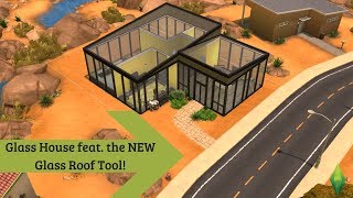 The Sims 4 | Glass House Build [Using a NEW Glass Roof!]
