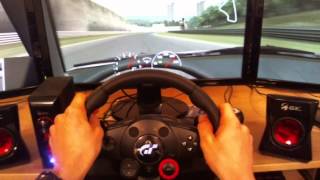 LFS - XR GT Turbo (triple-monitor) - simulator gameplay