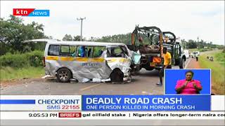DEADLY ROAD CRASH: 17 people injured in Murang'a crash, one person killed in morning crash