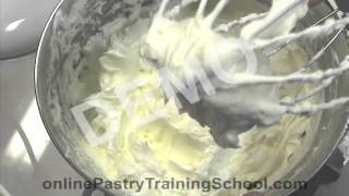 chocolate italian meringue buttercream DEMO