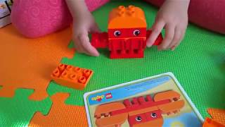 Лего Дупло собираем животных краб, пеликан, фламинго, слон. Lego Duplo 10853