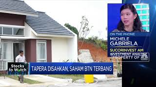 Tapera Disahkan, Saham BTN Terbang