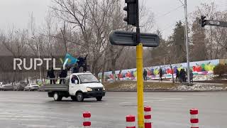 Kazakhstan: Demonstrators beat police officer, hijack vehicles in Almaty oil prices protest