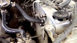 mitsubishi l200 4d56 common rail сапунит, идет белый дым из сапуна
