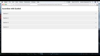Accordion with symbol in HTML, CSS, JavaScript || Universal Developer