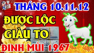 Tử Vi 3 Tháng Tới Tuổi Đinh Mùi 1967, Được Lộc THẦN TÀI, Trúng Lớn GIÀU TO, TIỀN VỀ Như Nước \ #2022