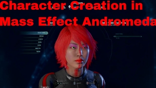 Mass Effect Andromeda Character creation Ps4 pro 4k