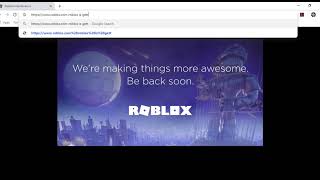 Roblox maintenance.