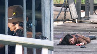 國軍女兵被日軍狙擊手鎖定，為阻止戰友冒險救自己，竟主動投河！ ️ 抗日