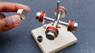 Free Energy Generator Using Four Copper coil Arrangement Armature