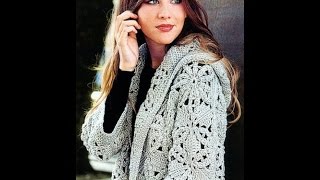 КАРДИГАН ИЗ МОТИВОВ КРЮЧКОМ - 2018 / CROCHET CARDIGAN OF MOTIVES / CROCHET CARDIGAN DER MOTIVE