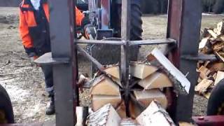 Homemade log-splitter 30 ton