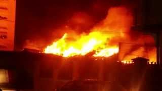 Prizren Viva Fresh Store ; OLD BenAf --Viva Fresh Store on Fire 7/6/2014