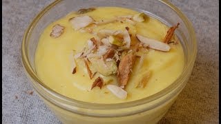 Shrikhand Indian yogurt sweet - By Vahchef @ Vahrehvah.com