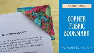 How to Sew a Quick & Easy Corner Bookmark