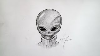 Рисуем инопланетянина со скоростью света. Draw alien speed of light. 光画外来速度。