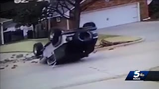 Residents make call for action after overturn crash in Oklahoma City neighborhood
