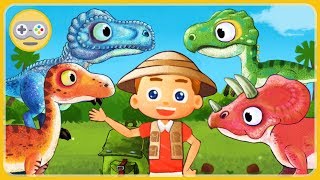Динозавры для детей. Игра Дино Ферма - Собираем динозавров со всей планеты