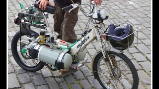 Мопед на сжатом воздухе Moped on compressed air