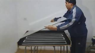гибкий камень изготовления кассеты для засыпки и отпечатка узора из песка