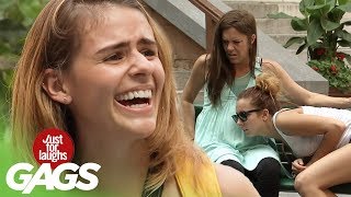 Pregnant Woman Farts on Strangers Prank