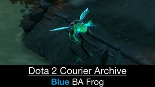 Dota 2 Courier: Unusual Frog (Burning Animus - 0 151 206 Blue)